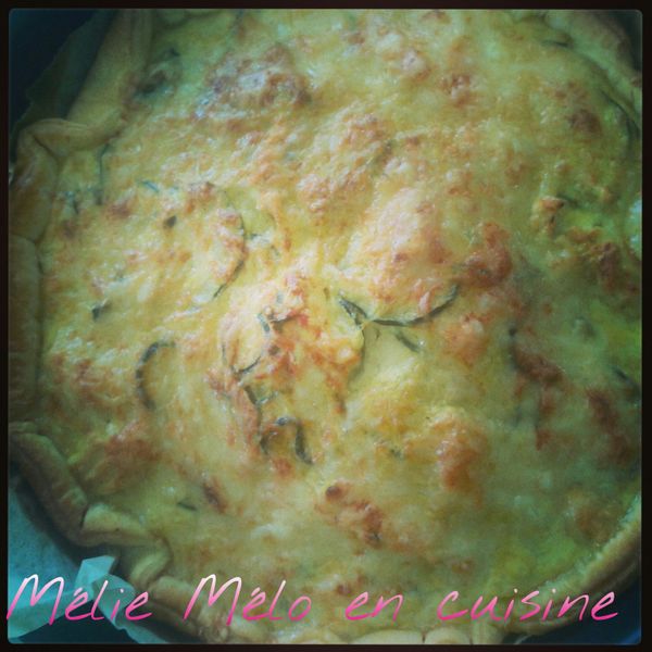 quiche poulet et courgette au curry