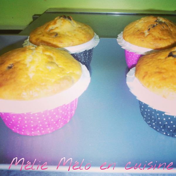 Muffin vanille pépite de chocolat