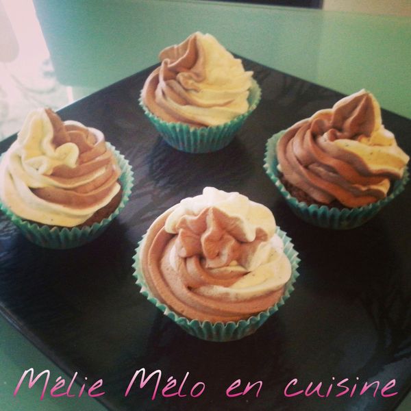 Cupcake vanille chocolat