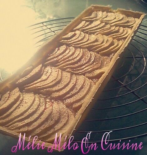 tarte aux pommes vanillée