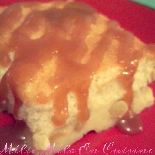 Gâteau magique à la vanille et pommes caramélisées
