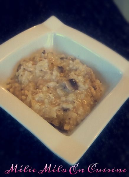 risotto poulet et champignon ( avec thermomix ou pas )