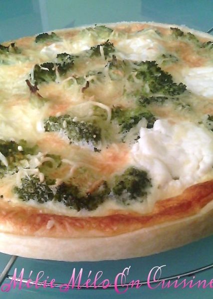 tarte au brocolis et chèvre ( avec ou sans thermomix )