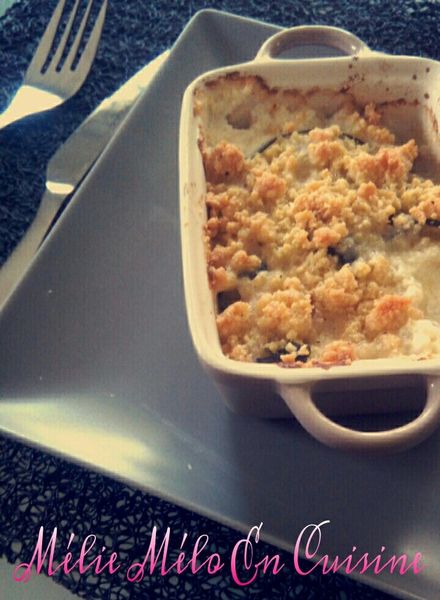 crumble de courgette et chèvre ( avec ou sans thermomix )