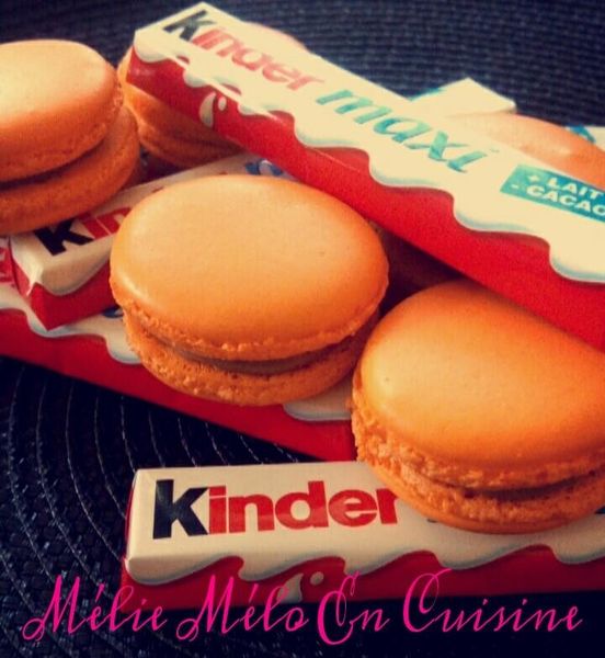 macaron au kinder ( avec ou sans thermomix )