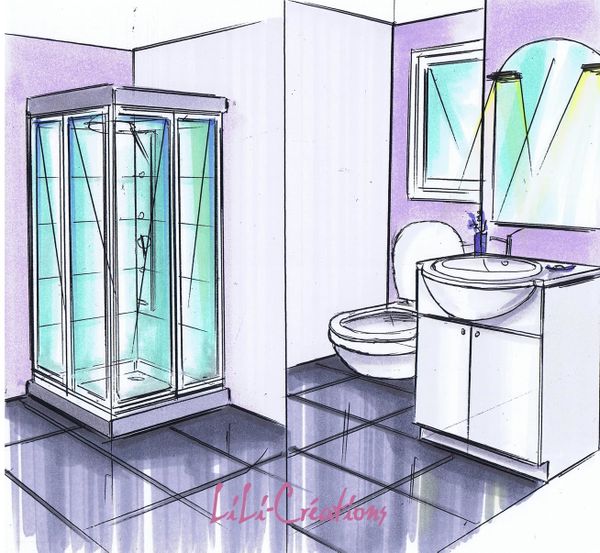 PETITES SALLES DE BAINS GRISES