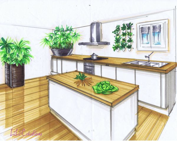 CUISINE BLANCHE ET BOIS