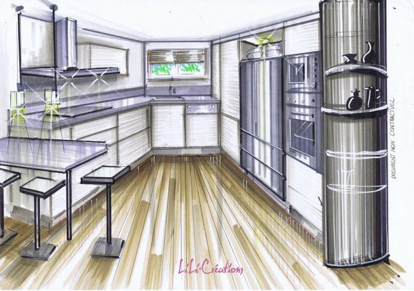 Aménager une cuisine en couloir