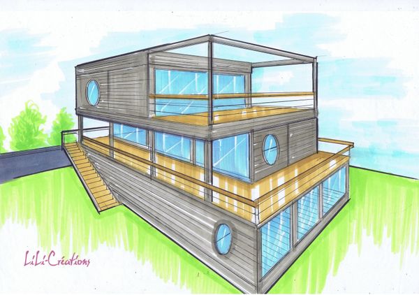 Shipping container house