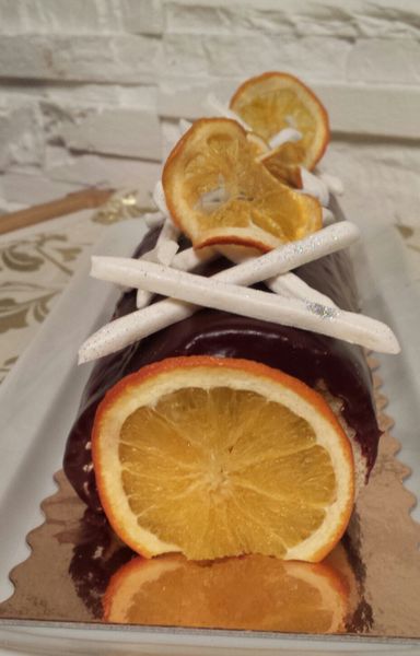 Dossier de Noël #5 : Bûche au Grand-Marnier et chocolat
