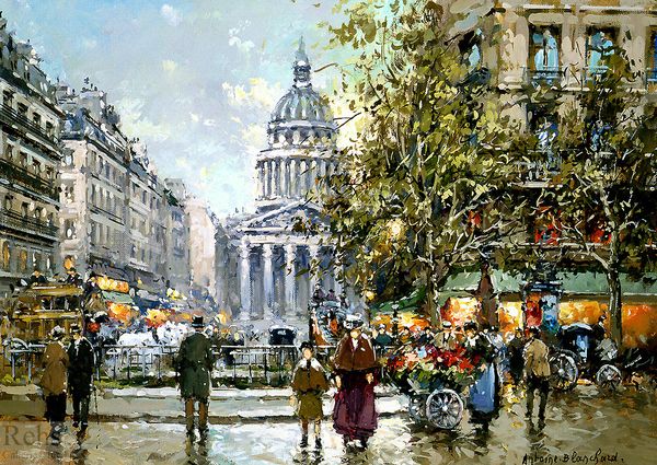 Place du Luxembours, le Panthéon. Antoine Blanchard