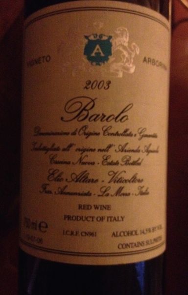 Elio Altare - Barolo Arborina 2003