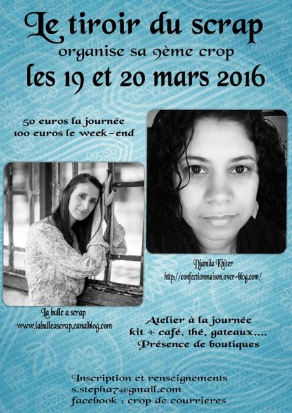 Crop les 19 et 20 mars 2016