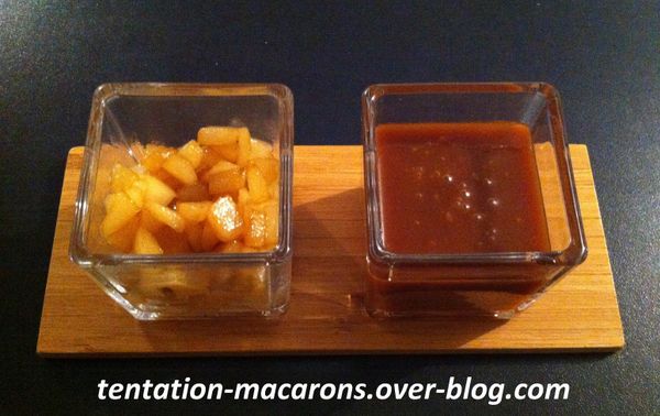 Caramel au beurre salé - Compotée de poires
