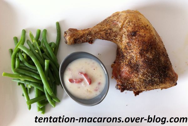 Poulet sauce cidre-bacon