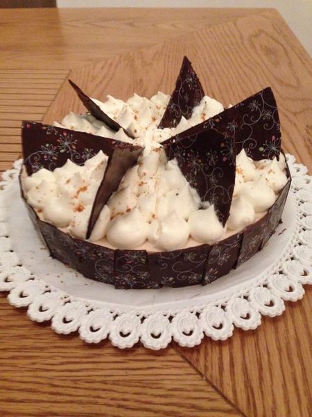entremet chocolat,noisette,créme de marron