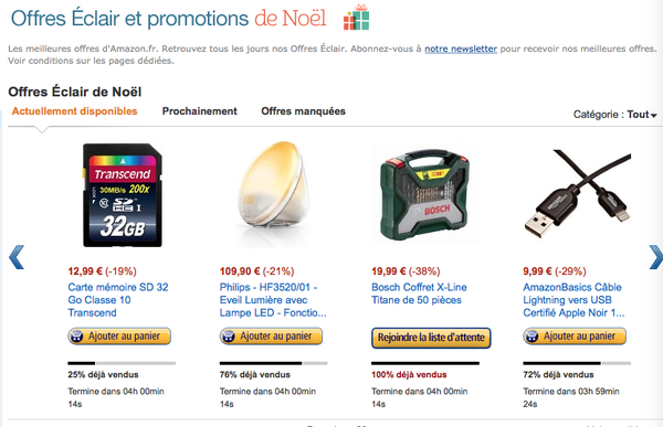 Où trouver les promotions et offres éclair Amazon : ici
