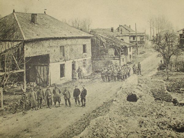 Le village de Tahure.