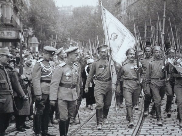 Les soldats russes à Marseille.