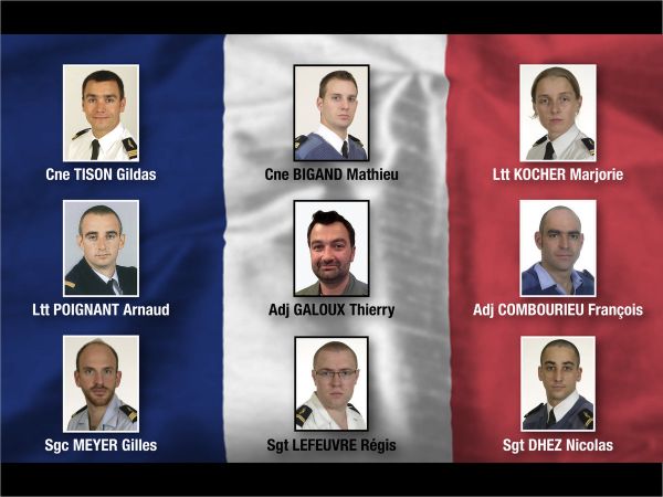 Hommage aux pilotes et personnels de l'armée de l'Air tués dans l'accident d'Albacete.