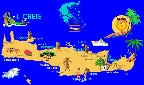 La Crête, ou l'île Candie, île Grecque, Grèce