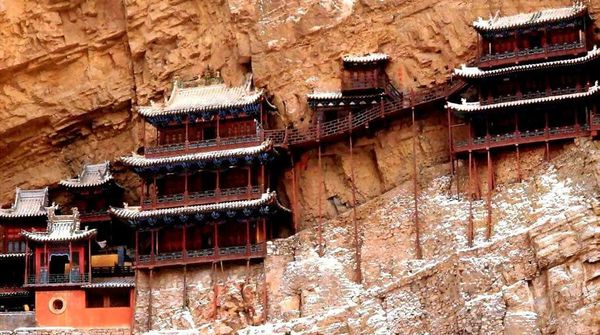 Le Monastère suspendu de Hengshan, Région du Mont Hengshan, Chine
