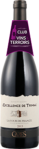 CAZES L’EXCELLENCE DE TRINIAC - LATOUR DE FRANCE 2013 5,95 € CÔTES DU ROUSSILLON VILLAGES 75 cl