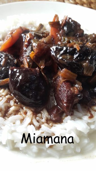 Boeuf mijoté en sucré salé