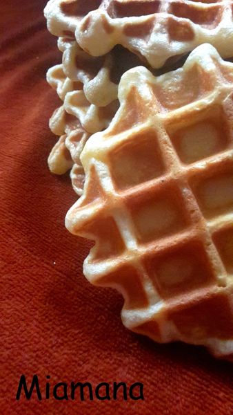 Gaufres toutes moelleuses (pâte à choux)