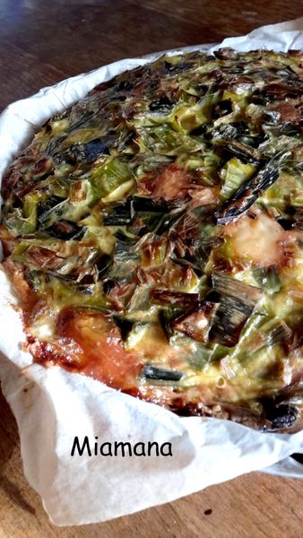 Quiche poireaux mascarpone