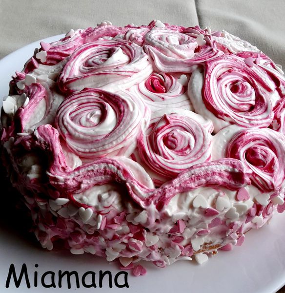 Gateau Bouquet de Roses, savoie chantilly