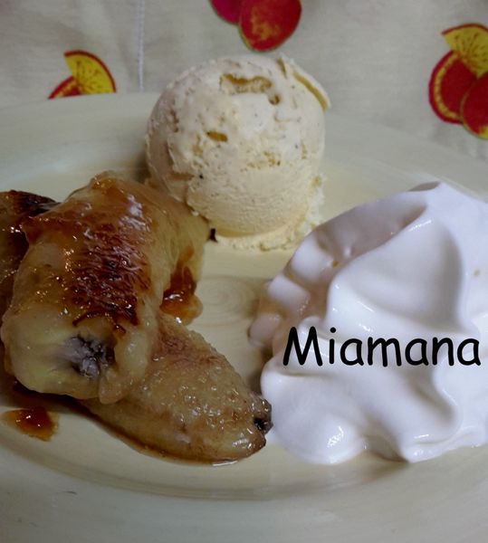 Bananes rôties au miel