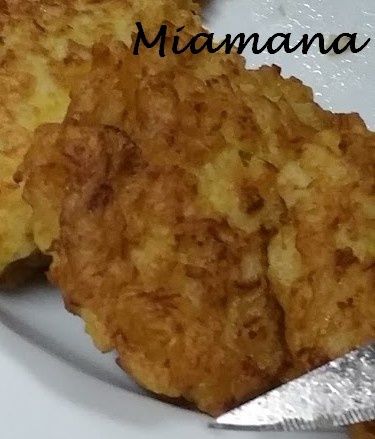 Petites galettes de chou fleur au curry