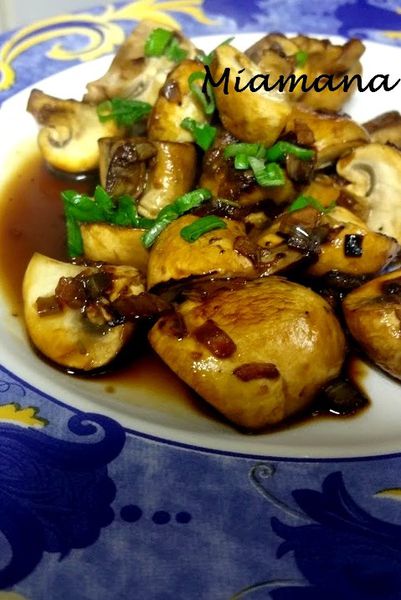 Champignons sautés façon asiat'