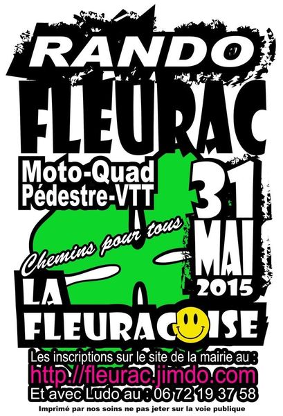 Rando moto-quad "La Fleuracoise" (24) le 31 mai 2015