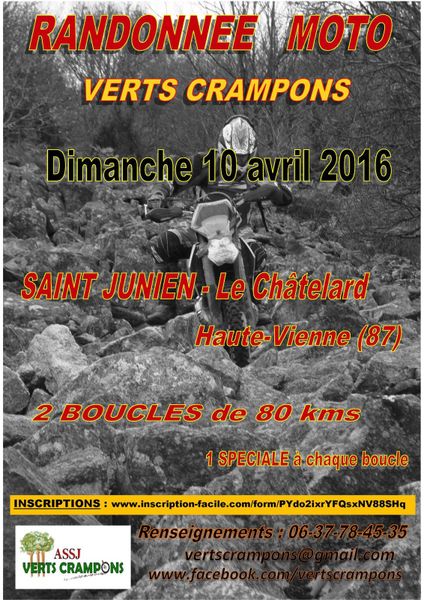 Rando Verts Crampons de l'ASSJ Verts Crampons (87), le 10 avril 2016