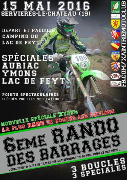 Rando des Barrages (19), du Xaintrie MC le 15 mai 2016