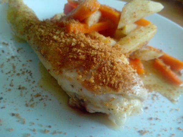 POULET SPECULOS LEGUMES OUBLIES