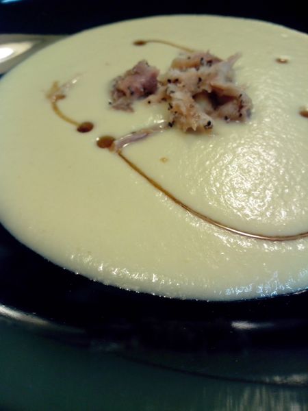 VELOUTE D'ENDIVES MIEL ET MAQUEREAUX FUMES