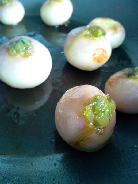 PETITS NAVETS NOUVEAUX CARAMELISES AU MIEL et SOJA