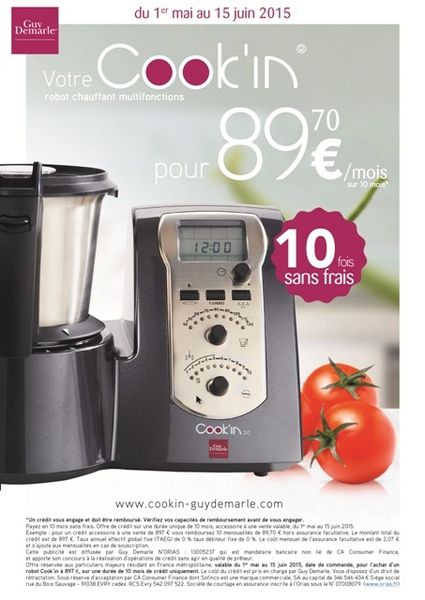 COOK'iN LE CADEAU IDEAL POUR LA FETE DES MERES EN 10 FOIS SANS FRAIS!