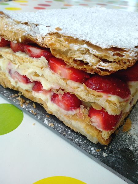 MILLE FEUILLES GOURMAND FRAISES RHUBARBE