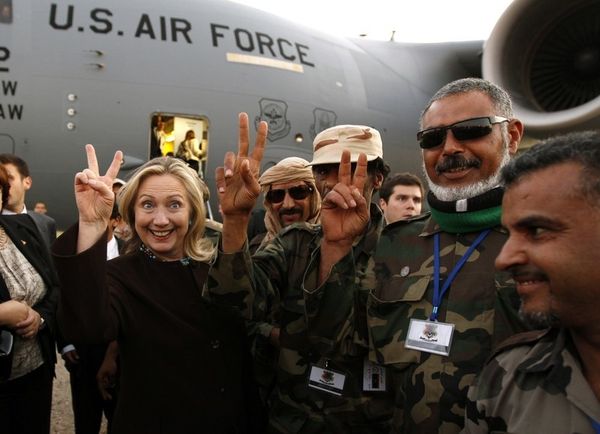 Hillary Clinton en Libye