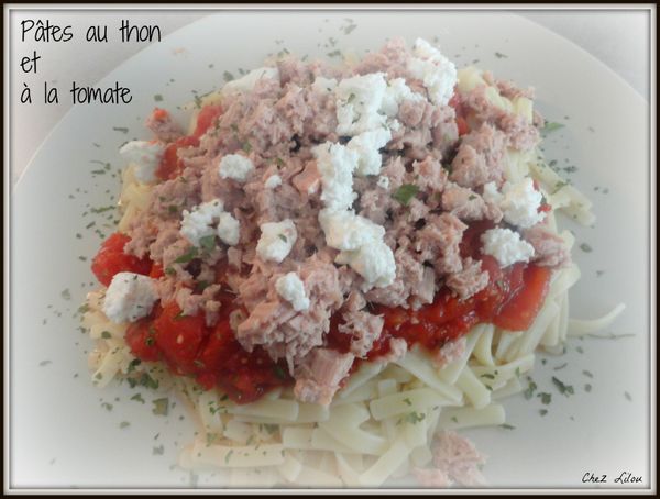 Pâtes au thon et à la tomate