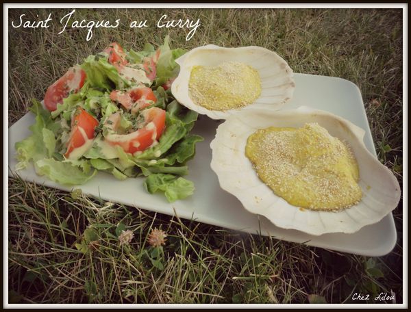 Saint Jacques au Curry
