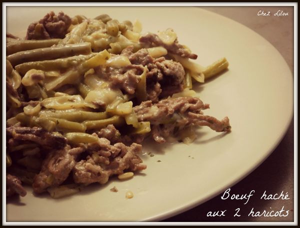 Boeuf haché aux 2 haricots