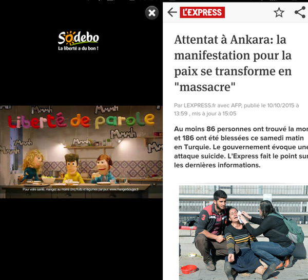 Pub mobile intrusives : arrêtez le massacre ! Le cas Ankara / Sodebo / Toyota.