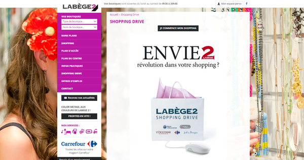 Et si les centres commerciaux eux même proposaient leur propre service de drive…. ? Shopping drive.