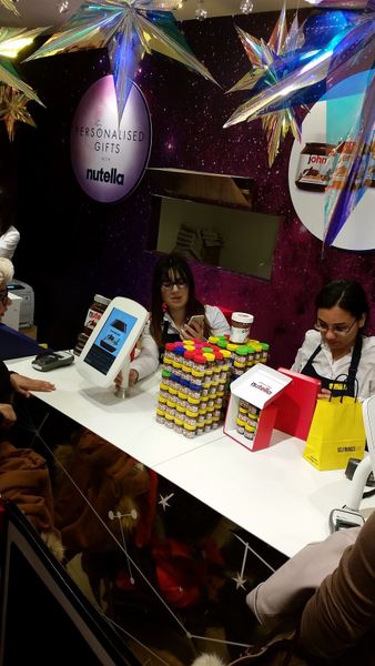 Noël Retail à Londres : Selfridges joue à fond la perso. # 1 l'atelier Nutella.