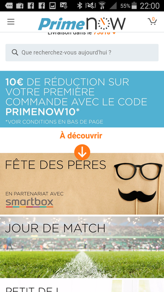 Amazon Prime Now : début du deuxième round sur l'alimentaire en France by Amazon.